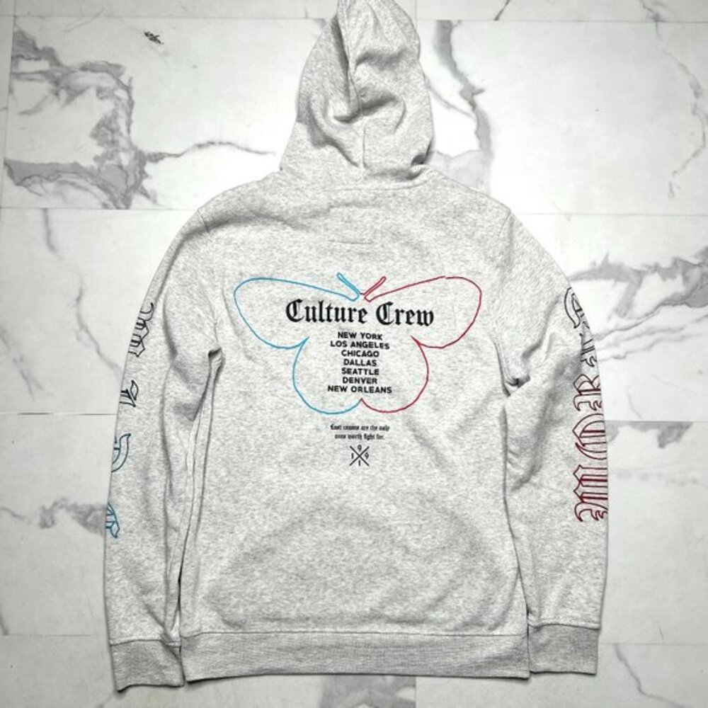 Culture Crew “Worldwide” Butterfly Hoodie | Men’s M 🦋 - Picture 6 of 6